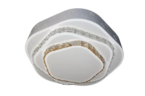 Люстра потолочная LED с пультом TECHNOLOGY STYLE 71025/1W Natali Kovaltseva белая на 1 лампа, основание белое в стиле хай-тек с пультом фото 5